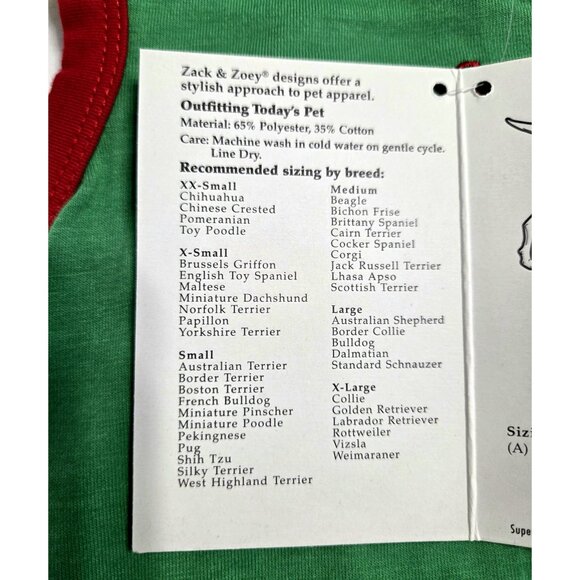 Zack & Zoey Dog Sweater Pullover XS Dear Santa Define Naughty NWT - Picture 7 of 8
